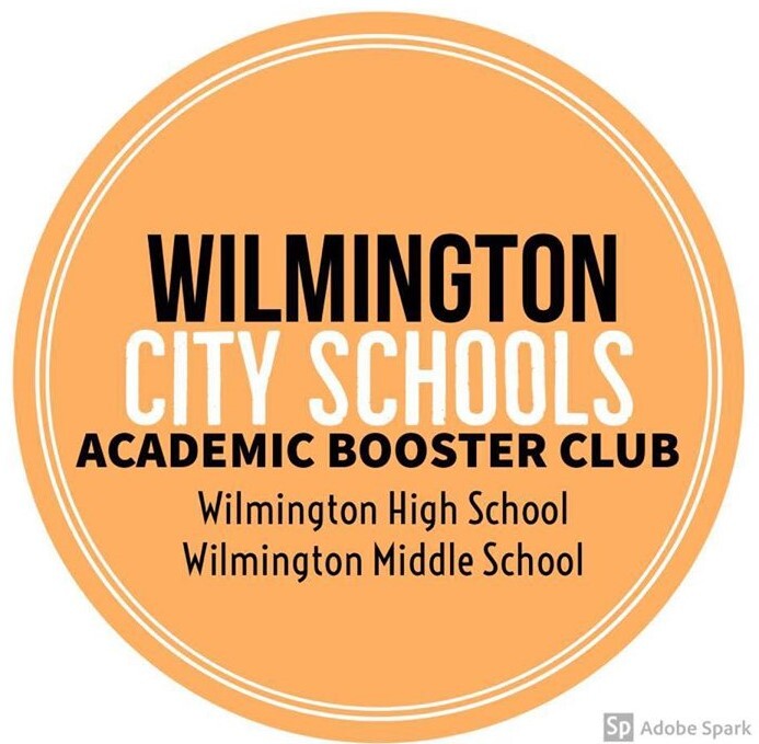 Wilmington City Schools Academic Booster Club for Wilmington High School and Wilmington Middle School button